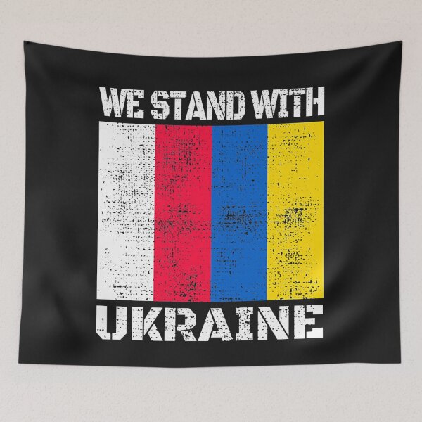 Item preview, We Stand With Ukraine Flag designed and sold by mytvtoday2020.