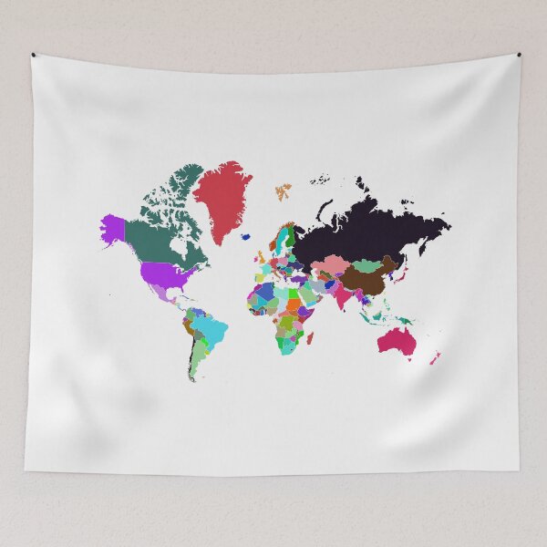 Item preview, World Map Color designed and sold by Pixel4Art.