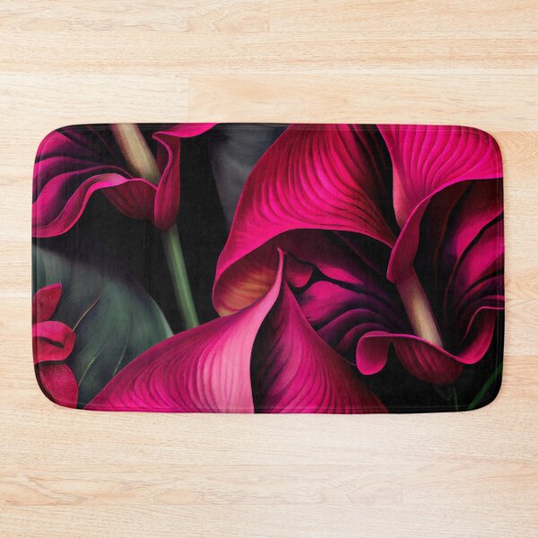 Item preview, Floral gold magenta Anthurium pattern designed and sold by AppleElf.