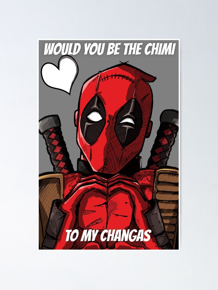 Marvel Deadpool Comic Chimichangas Wanted Poster T-Shirt