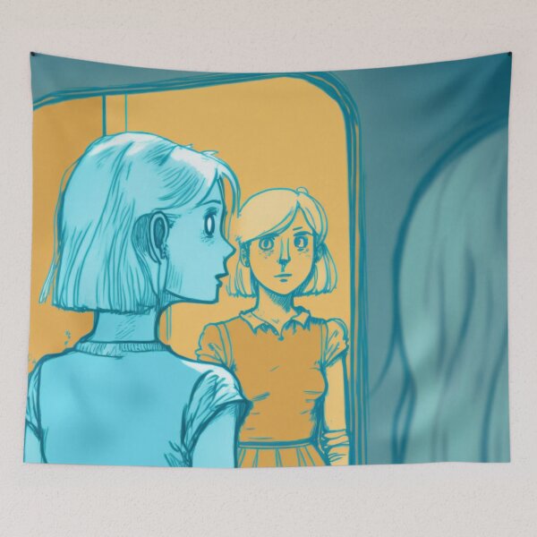 Item preview, Girl in the mirror  designed and sold by Sarvgya Verma.