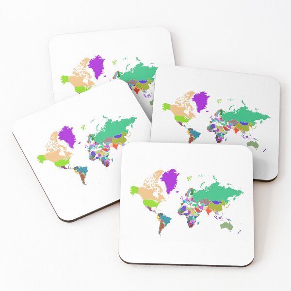 Item preview, World Map Color designed and sold by Pixel4Art.