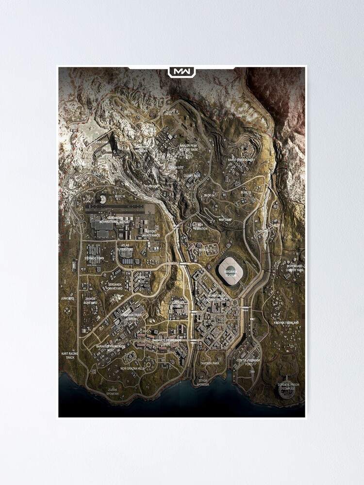 Rebirth island Map - Al Mazrah Map - Ashika island Map Poster for Sale by  jaggyboy