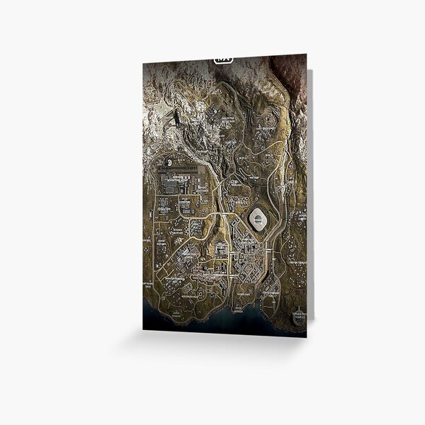 Rebirth island Map - Verdansk Map - Caldera Map Sticker for Sale by  jaggyboy