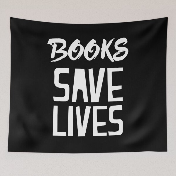 Item preview, books save lives designed and sold by jazzydevil.