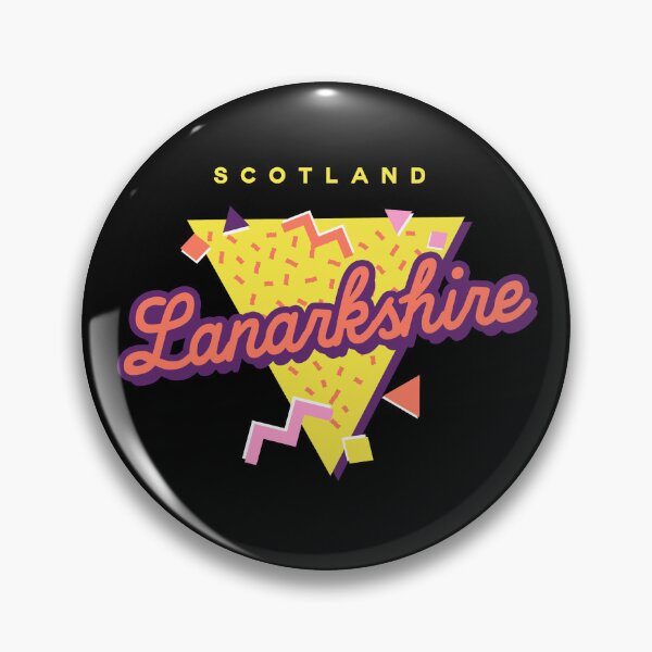 Item preview, Retro 90s Pop 'Lanarkshire' Vintage Scotland designed and sold by dinosareforever.