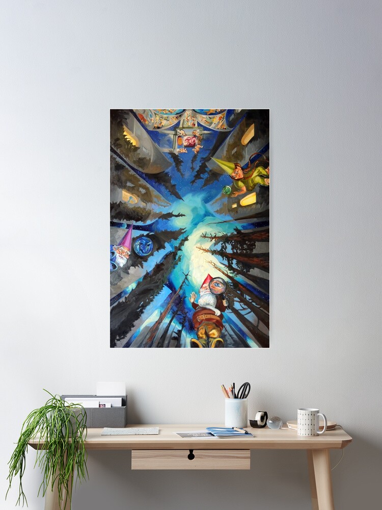 Thumbnail 1 of 3, Poster, The Sistine Chapel, Revisited designed and sold by BlueStarseed.