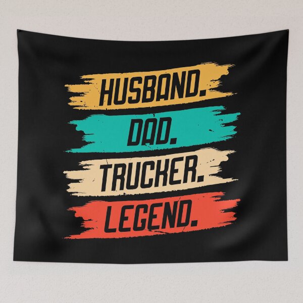 Item preview, Husband Dad Trucker Legend Highlighted designed and sold by NessiCreates.