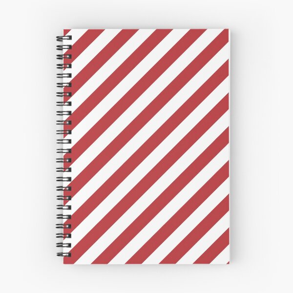 Item preview, sloping stripes, brick red and white designed and sold by AK-minimalist.
