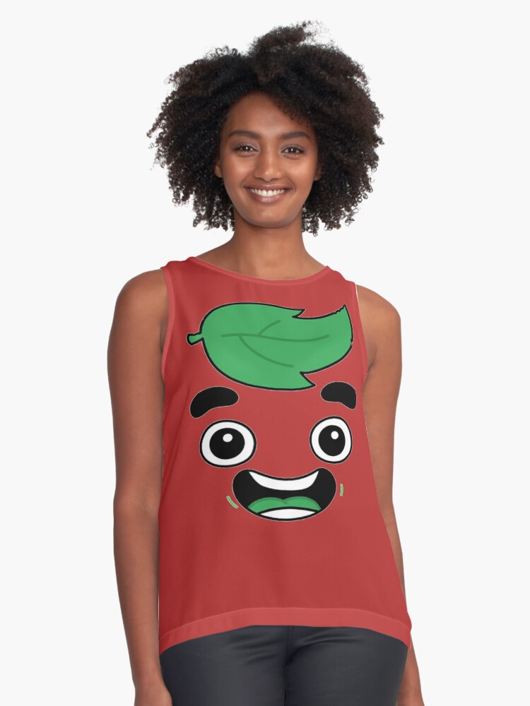 Guava Juice Funny Design Box Roblox Youtube Challenge Sleeveless Top By Kimoufaster Redbubble - black roblox youtube