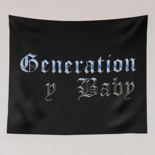 Item preview, Generation Y Baby | 3D Chrome Typography designed and sold by ProdbyNiECO.