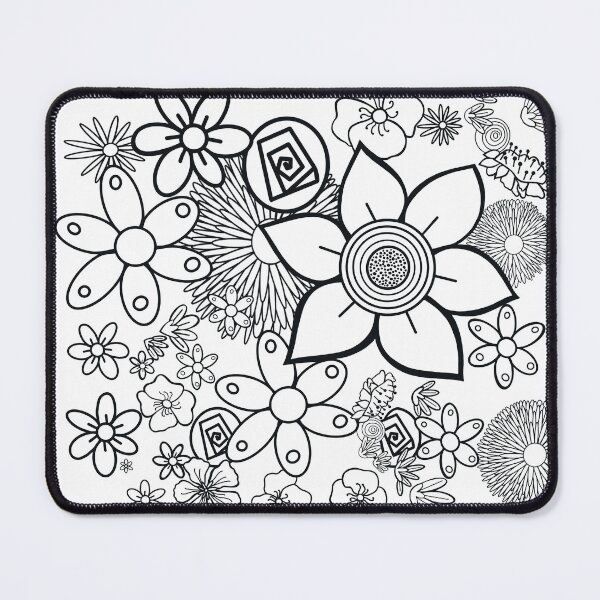 Item preview, Floral vintage garden line art designed and sold by chuckletuckle.