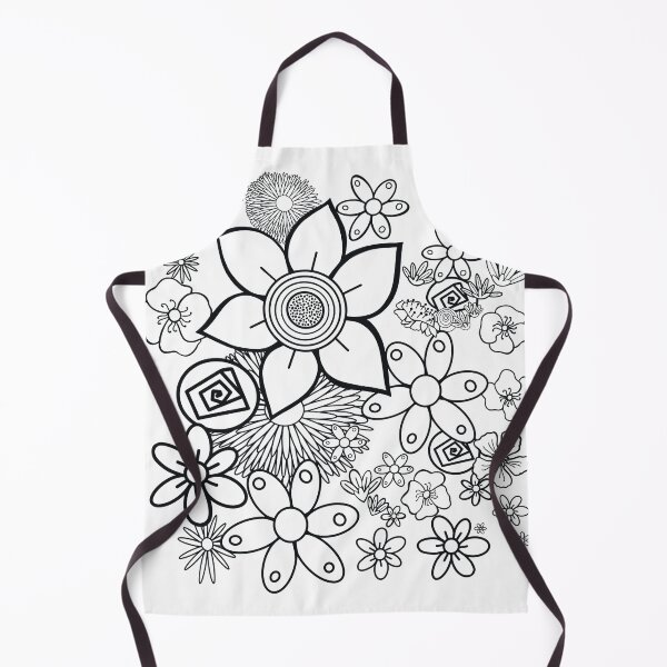 Item preview, Floral vintage garden line art designed and sold by chuckletuckle.