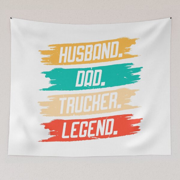 Item preview, Husband Dad Trucker Legend Highlighted designed and sold by NessiCreates.