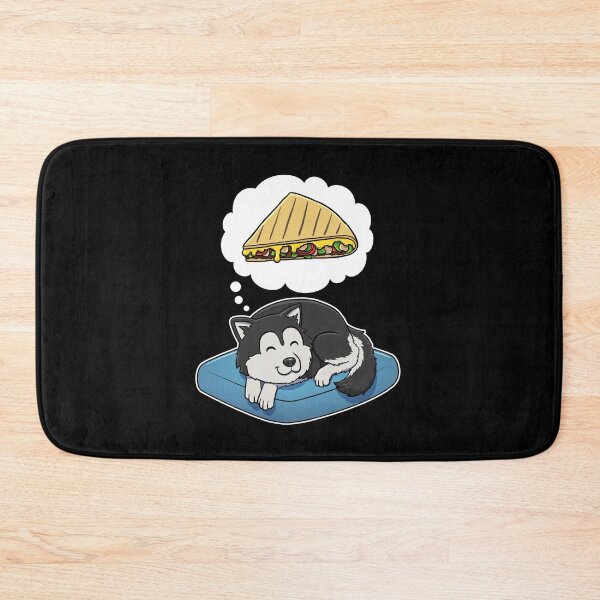 Item preview, Alaskan Malamute dreaming about Quesadillas designed and sold by DoggieDelights.