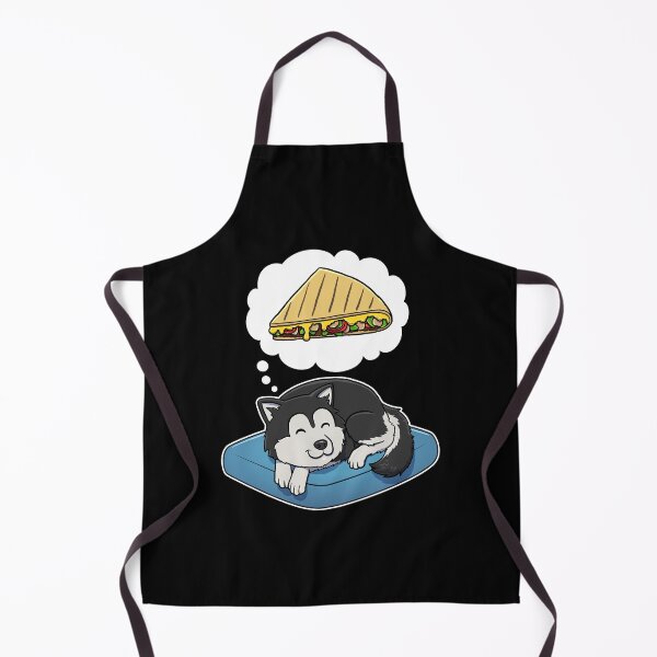 Item preview, Alaskan Malamute dreaming about Quesadillas designed and sold by DoggieDelights.