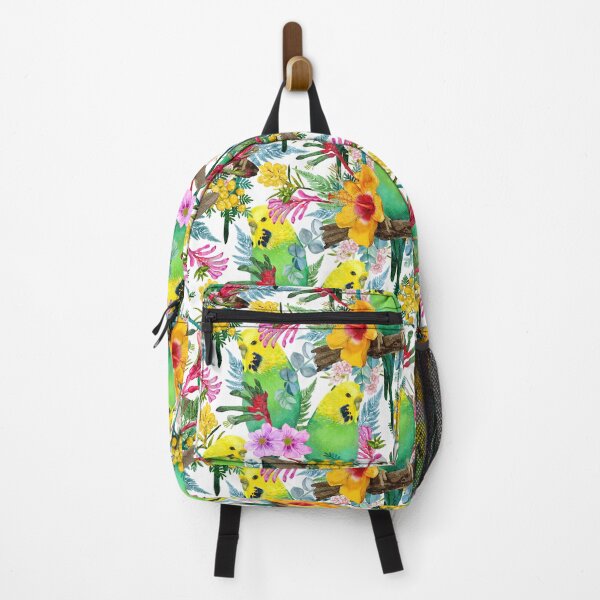 Item preview, Australian Budgerigar Wildflower Pattern designed and sold by Sketchbook Designs.