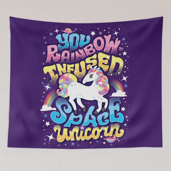 Item preview, Rainbow-infused Space Unicorn designed and sold by Risa Rodil.