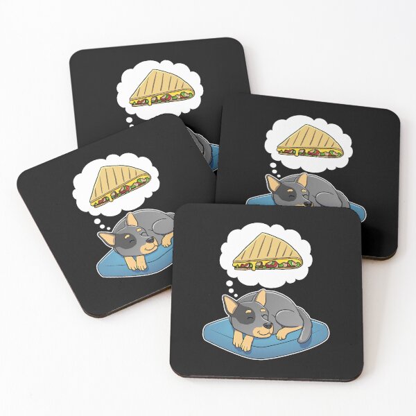 Item preview, Australian Cattle Dog dreaming about Quesadillas designed and sold by DoggieDelights.