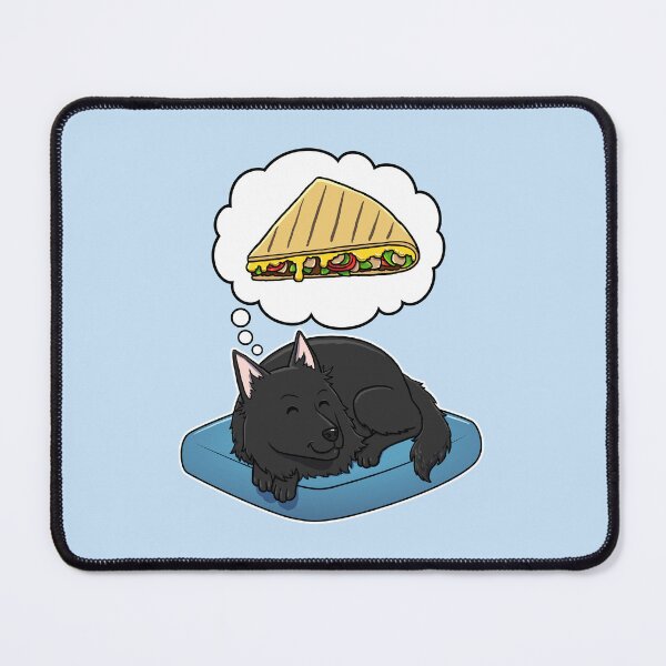 Item preview, Belgian Sheepdog dreaming about Quesadillas designed and sold by DoggieDelights.