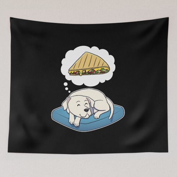 Item preview, Dogo Argentino dreaming about Quesadillas designed and sold by DoggieDelights.