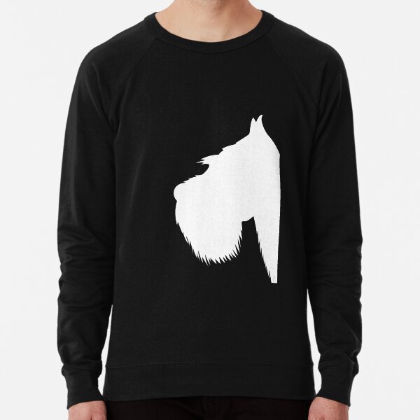 My Schnauzer white Lightweight Sweatshirt