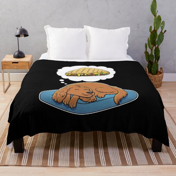 Item preview, English Cocker Spaniel dreaming about Quesadillas designed and sold by DoggieDelights.