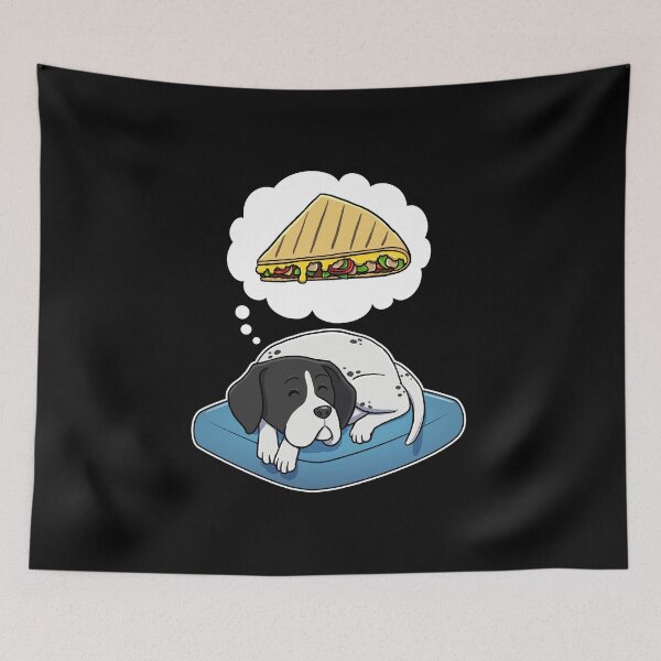 Item preview, English Pointer dreaming about Quesadillas designed and sold by DoggieDelights.