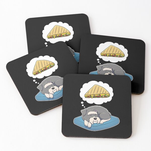 Item preview, Miniature Schnauzer dreaming about Quesadillas designed and sold by DoggieDelights.