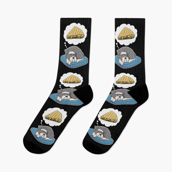 Item preview, Miniature Schnauzer dreaming about Quesadillas designed and sold by DoggieDelights.