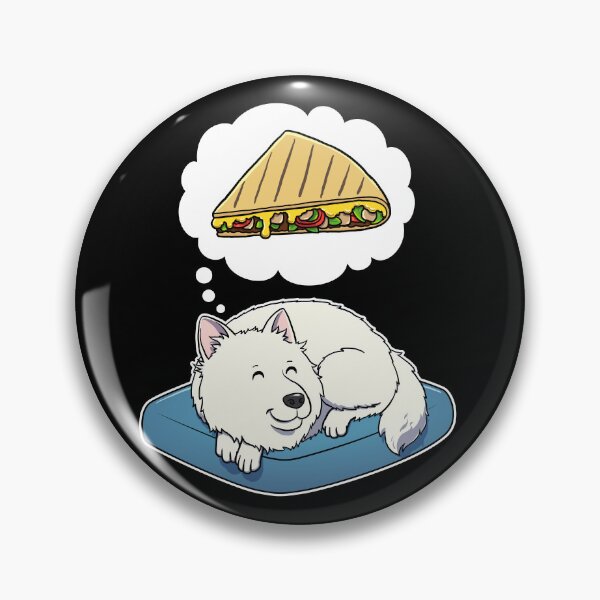 Item preview, Samoyed dreaming about Quesadillas designed and sold by DoggieDelights.