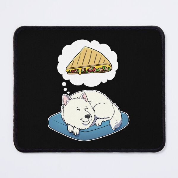 Item preview, Samoyed dreaming about Quesadillas designed and sold by DoggieDelights.
