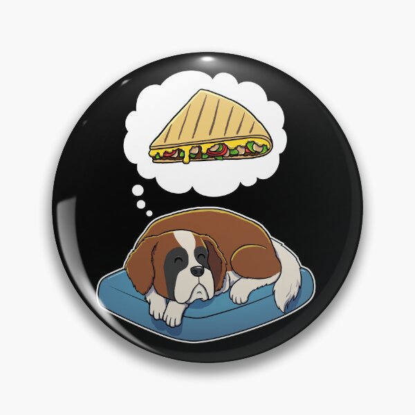 Item preview, St Bernard dreaming about Quesadillas designed and sold by DoggieDelights.