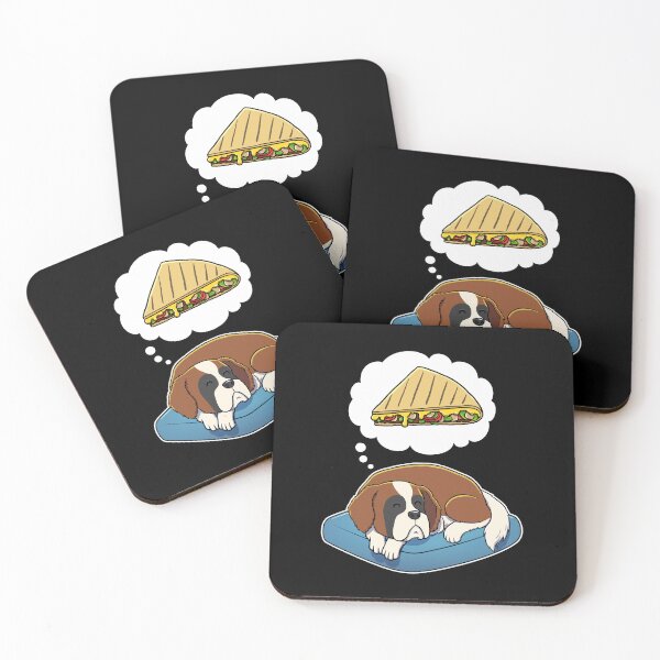 Item preview, St Bernard dreaming about Quesadillas designed and sold by DoggieDelights.