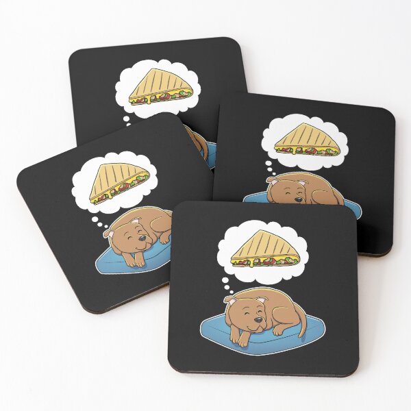 Item preview, Staffordshire Bull Terrier dreaming about Quesadillas designed and sold by DoggieDelights.