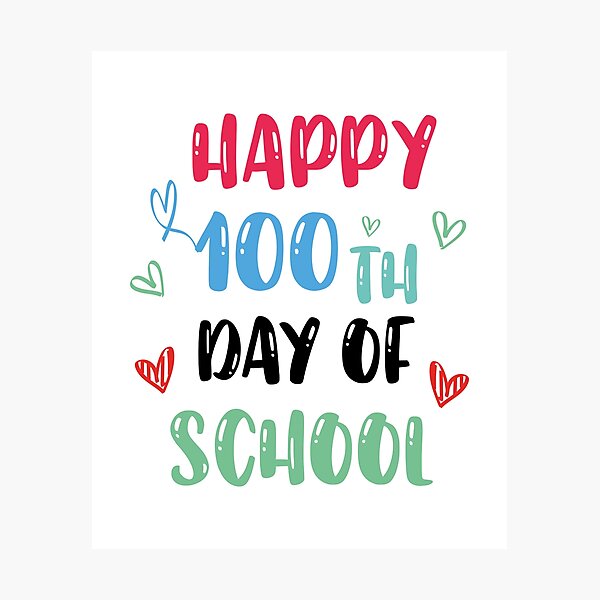 Item preview, happy 100 th day of school designed and sold by MP-Tshirts  ⭐⭐⭐⭐⭐.