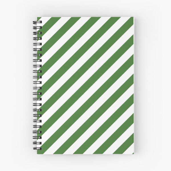 Item preview, sloping stripes, medium green and white designed and sold by AK-minimalist.