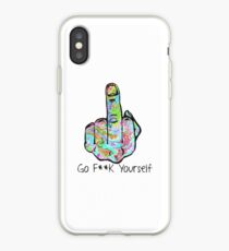 Vinilo o funda para iPhone Ve F ** k tu mismo dedo medio