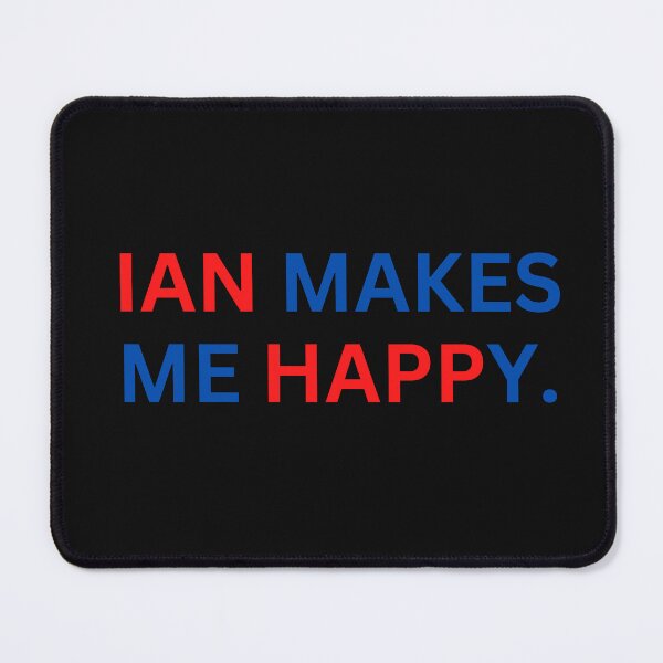 Item preview, Vintage IAN makes me happy bold Typography designed and sold by garniturex.
