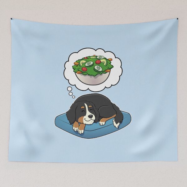 Artikelvorschau, Bernese Mountain Dog dreaming about Salad entworfen und verkauft von DoggieDelights.