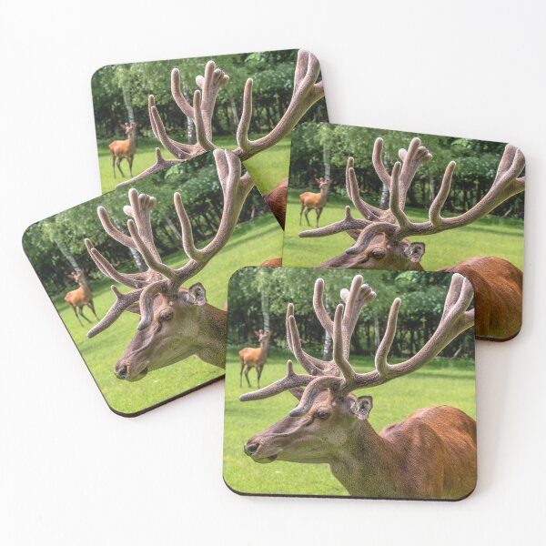 Item preview, Portrait of a majestic red deer designed and sold by AlbertMi.