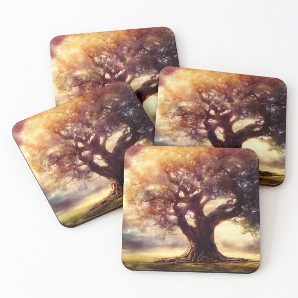 Item preview, old tree with sun rays designed and sold by Jaroslav Hubert.