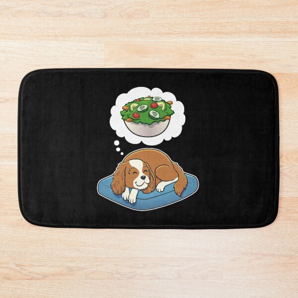 Item preview, Cavalier King Charles Spaniel dreaming about Salad designed and sold by DoggieDelights.