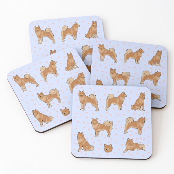 Item preview, Finnish spitz cute illustration pattern  designed and sold by Yarafantasyart.