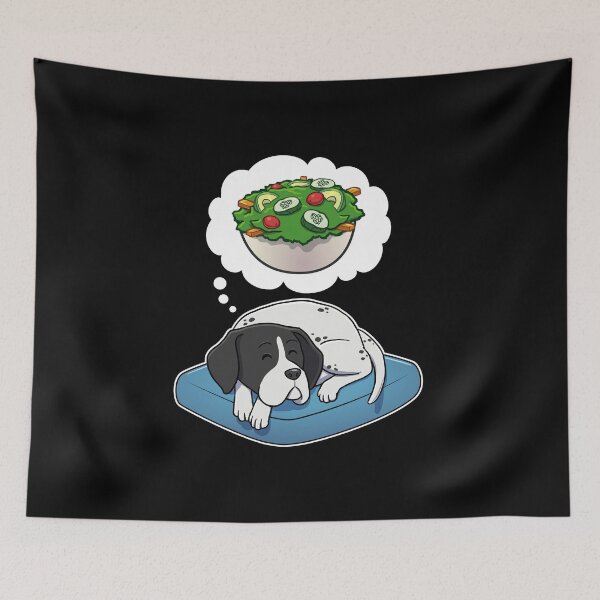 Artikelvorschau, English Pointer dreaming about Salad entworfen und verkauft von DoggieDelights.