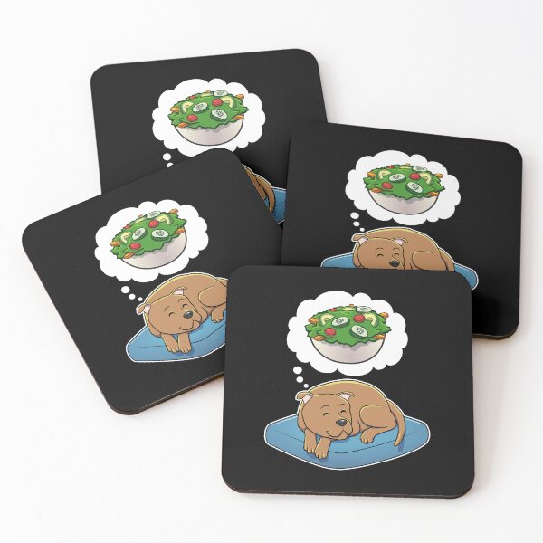 Item preview, Staffordshire Bull Terrier dreaming about Salad designed and sold by DoggieDelights.