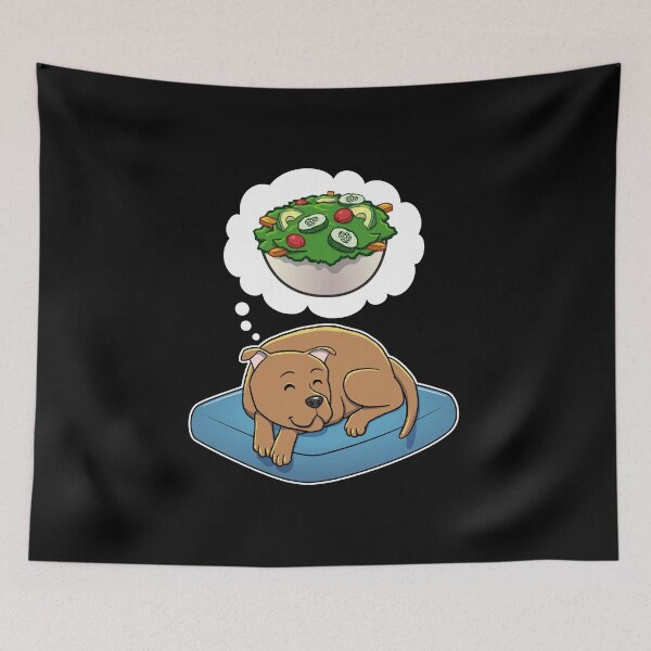 Artikelvorschau, Staffordshire Bull Terrier dreaming about Salad entworfen und verkauft von DoggieDelights.