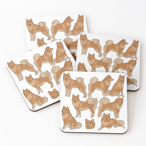 Item preview, Finnish spitz cute illustration pattern  designed and sold by Yarafantasyart.