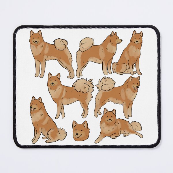 Item preview, Finnish spitz cute illustration pattern  designed and sold by Yarafantasyart.