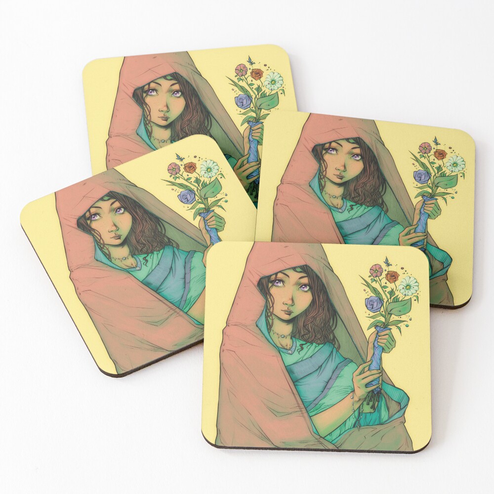 Item preview, Coasters (Set of 4) designed and sold by RafaGarciaArte.